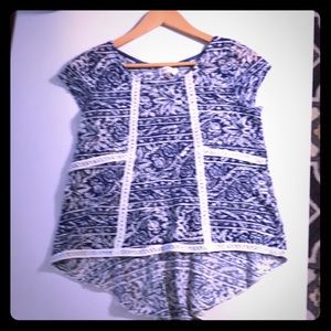 Summer Blue & White Top!